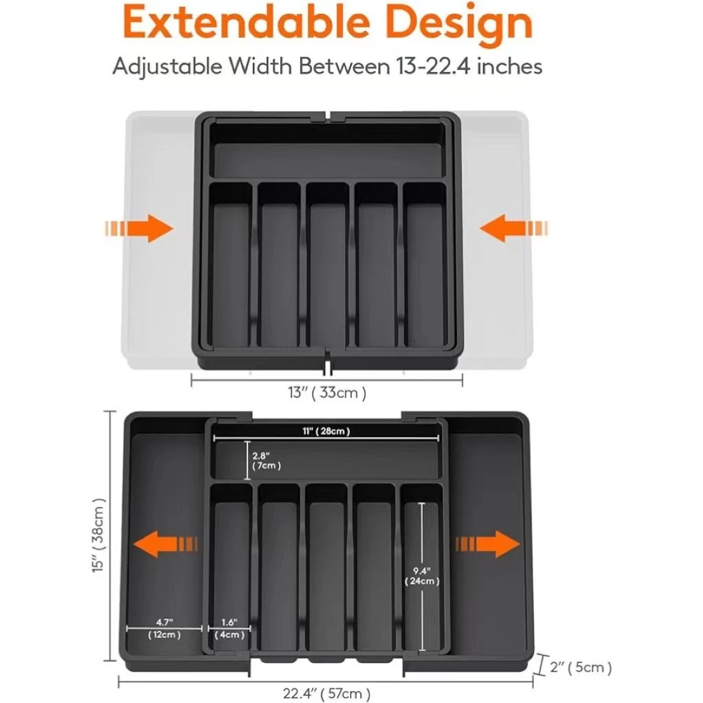 2pcs Expandable Cutlery Storage Tray - Image 3
