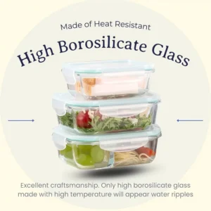 Glass Microwave Airtight Storage Container SET