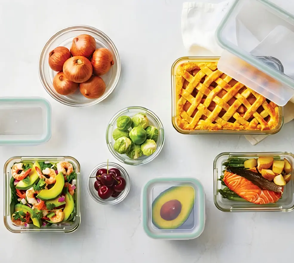 (Oven Safe) Airtight Food Container Round (3 Pcs/450ml) - Image 4