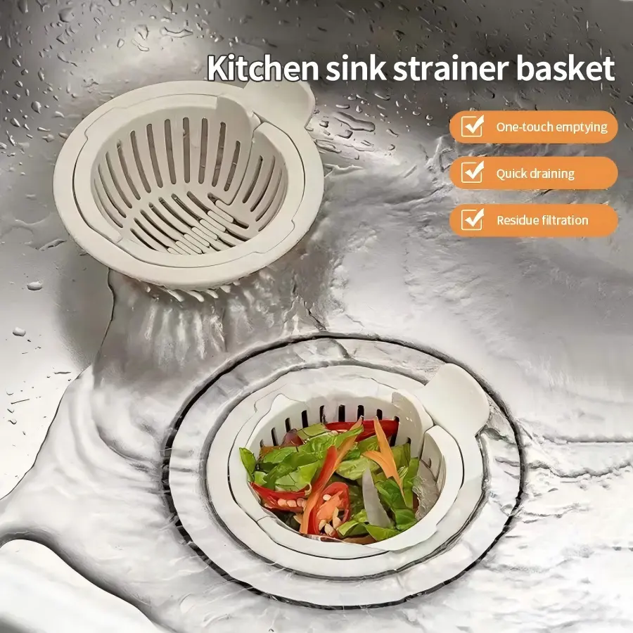 Portable Universal Rotatable Sink Strainer