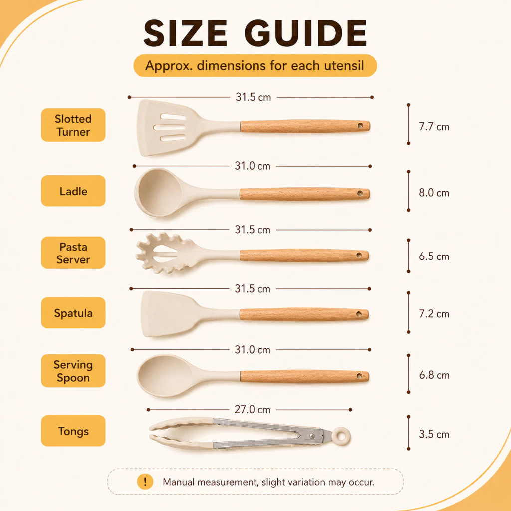 6Pcs Food Grade Silicone Kitchen Utensil Set - Image 4