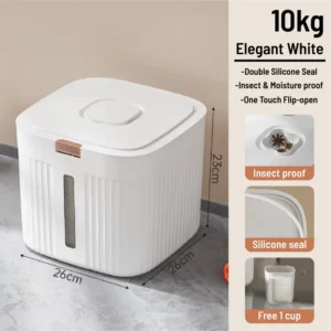 Rice Storage Box Airtight Sealed Insect Proof Container