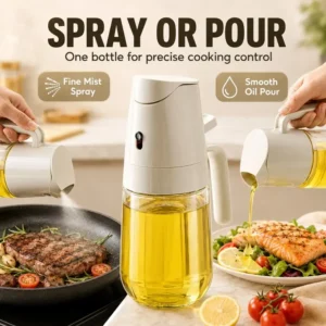 2pcs 500ml Dual Mode Oil Sprayer Pour Bottle