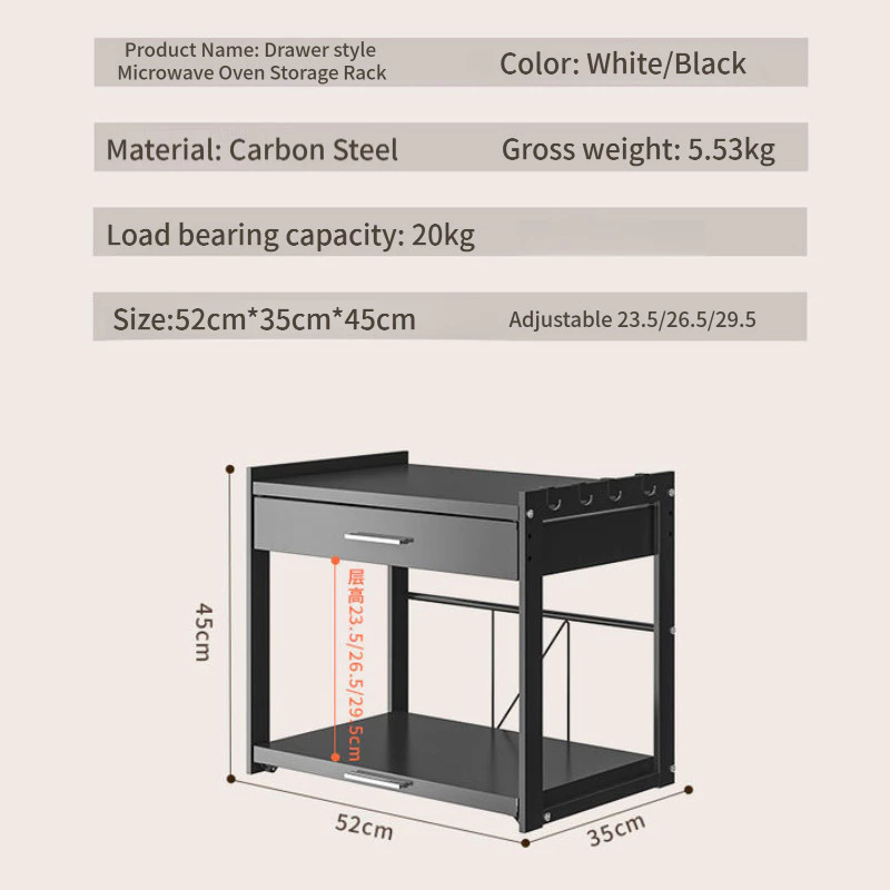 Drawer Type Kitchen Storage Rack Pull Out Shelf - Image 4